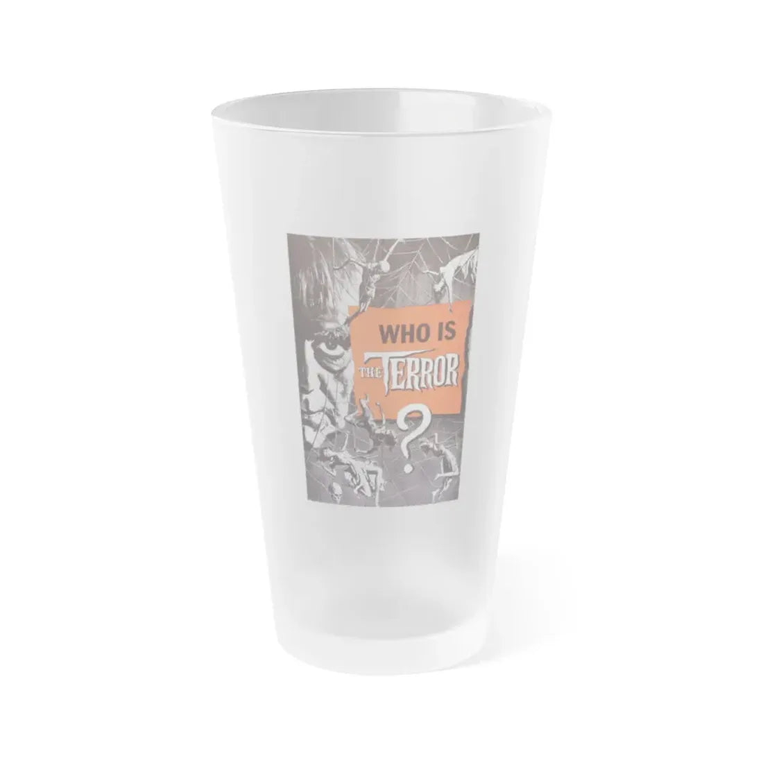 THE TERROR (TEASER) 1963 Movie Poster - Frosted Pint Glass 16oz 16oz Frosted - Go Mug Yourself