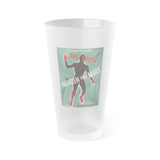 THE THING (FROM ANOTHER WORLD) (DANISH) 1951 Movie Poster - Frosted Pint Glass 16oz 16oz Frosted - Go Mug Yourself