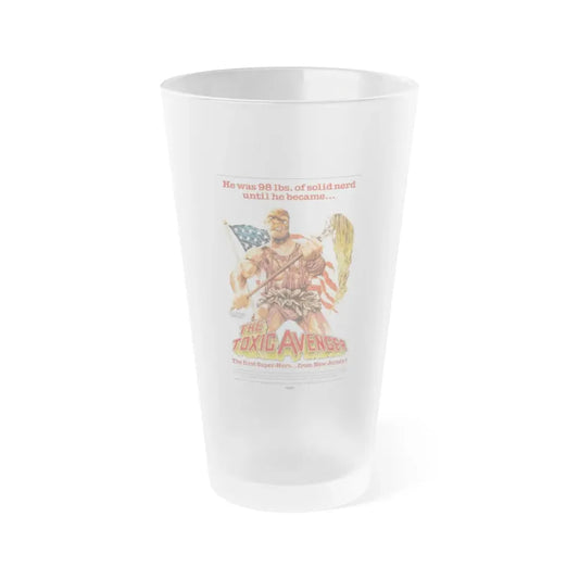 THE TOXIC AVENGER 1984 Movie Poster - Frosted Pint Glass 16oz 16oz Frosted - Go Mug Yourself