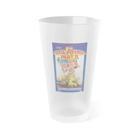 THE TOXIC AVENGER PART II 1989 Movie Poster - Frosted Pint Glass 16oz 16oz Frosted - Go Mug Yourself