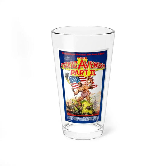 THE TOXIC AVENGER PART II 1989 Movie Poster - Pint Glass 16oz 16oz - Go Mug Yourself