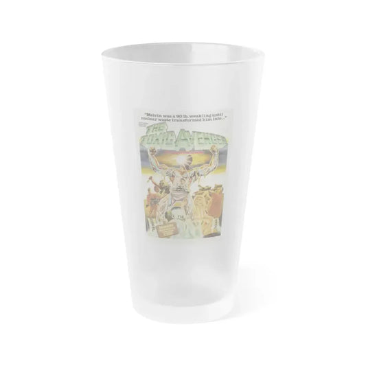 THE TOXIC AVENGER (TEASER) 1984 Movie Poster - Frosted Pint Glass 16oz 16oz Frosted - Go Mug Yourself