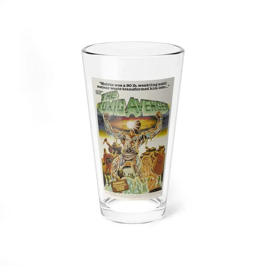 THE TOXIC AVENGER (TEASER) 1984 Movie Poster - Pint Glass 16oz 16oz - Go Mug Yourself