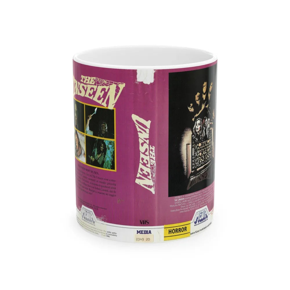 THE UNSEEN (VHS COVER) - White Coffee Mug-11oz-Go Mug Yourself