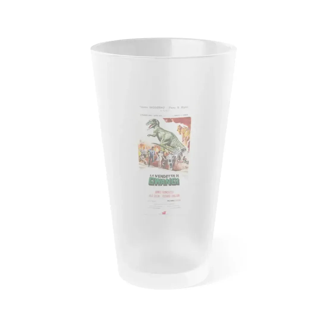 THE VALLEY OF GWANGI (ITALIAN) 1969 Movie Poster - Frosted Pint Glass 16oz 16oz Frosted - Go Mug Yourself