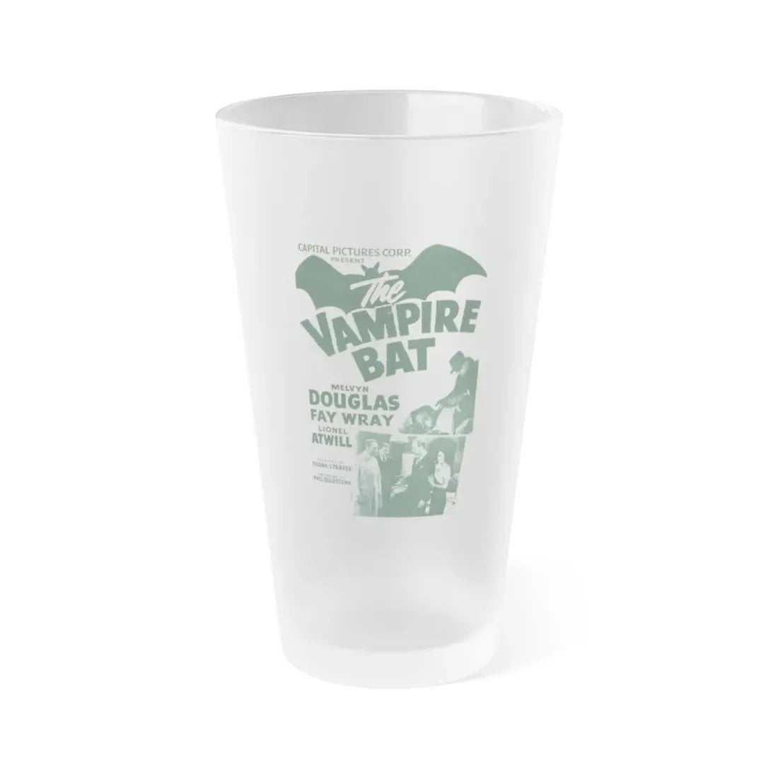 THE VAMPIRE BAT (2) 1933 Movie Poster - Frosted Pint Glass 16oz 16oz Frosted - Go Mug Yourself