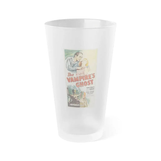 THE VAMPIRE'S GHOST 1945 Movie Poster - Frosted Pint Glass 16oz 16oz Frosted - Go Mug Yourself