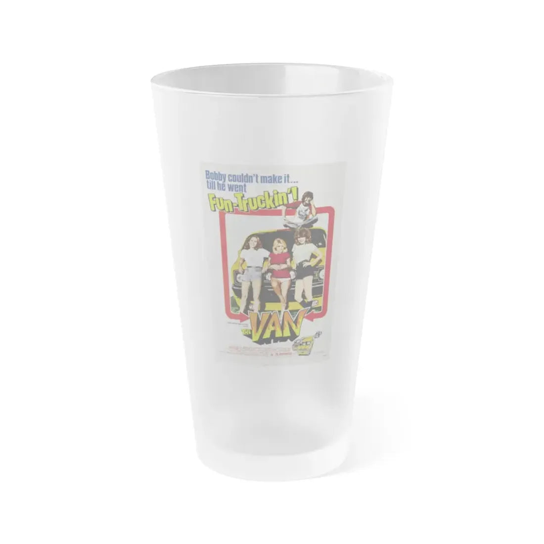 THE VAN 1977 Movie Poster - Frosted Pint Glass 16oz 16oz Frosted - Go Mug Yourself