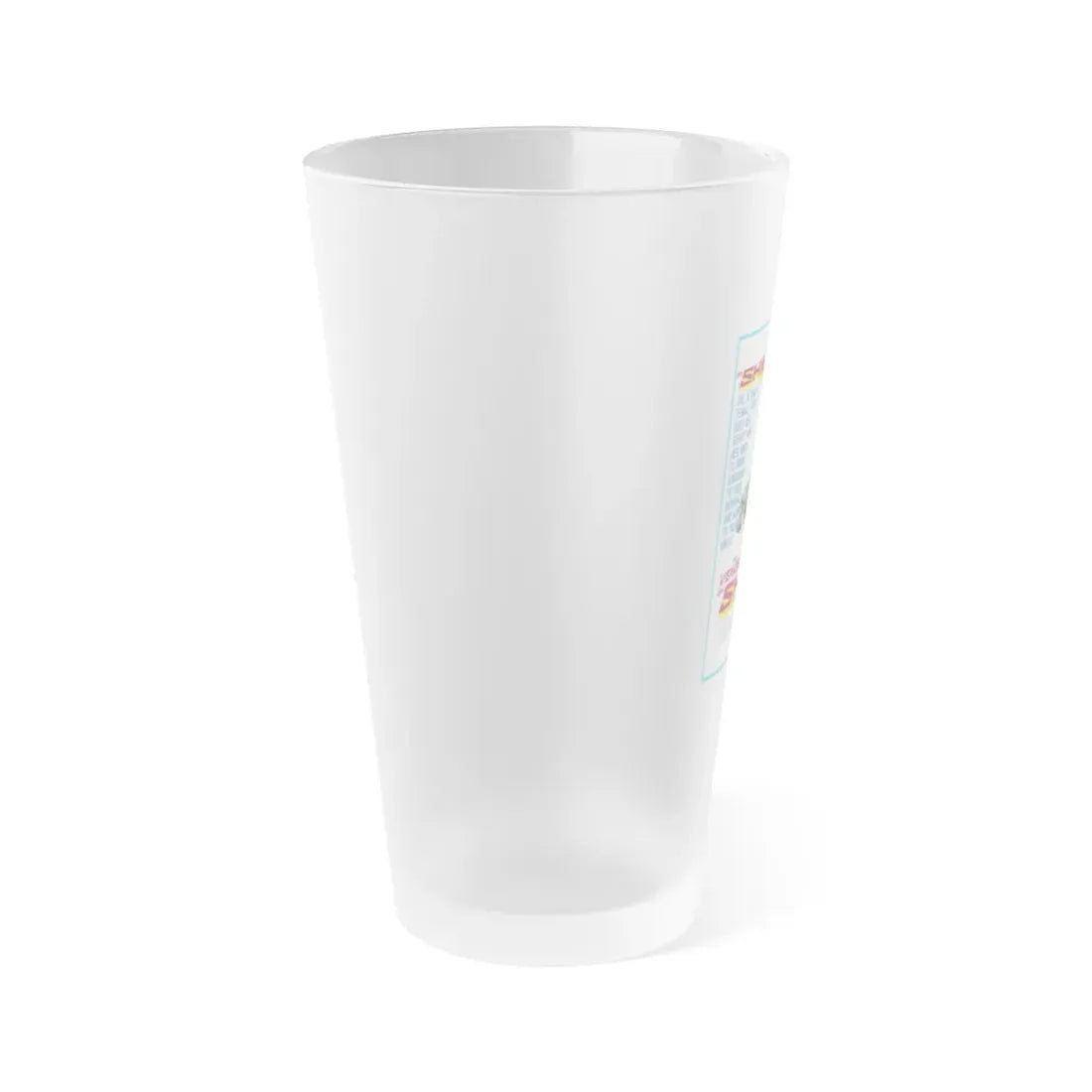 THE VENGEANCE OF SHE 1968 Movie Poster - Frosted Pint Glass 16oz - Go Mug Yourself
