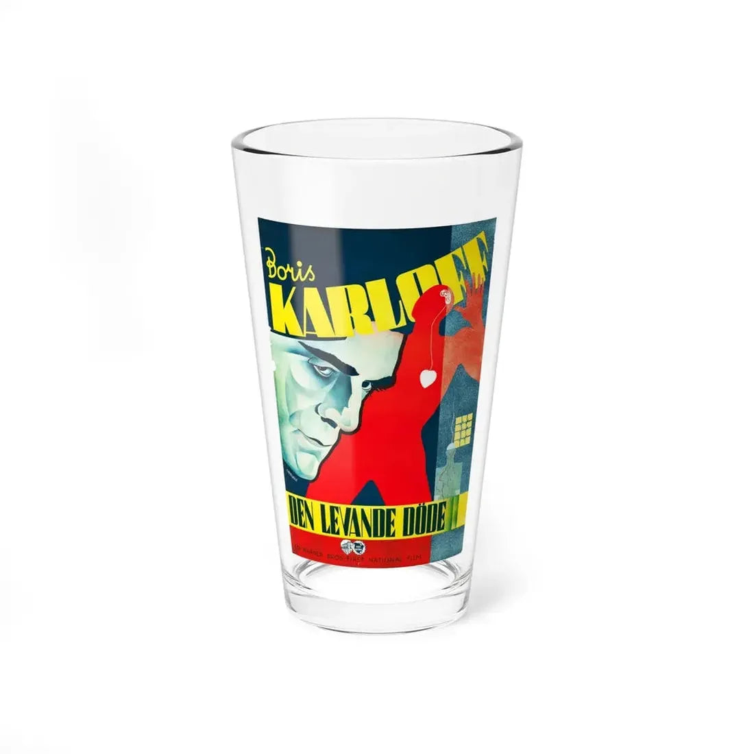 THE WALKING DEAD (SCANDINAVIAN) 1936 Movie Poster - Pint Glass 16oz 16oz - Go Mug Yourself