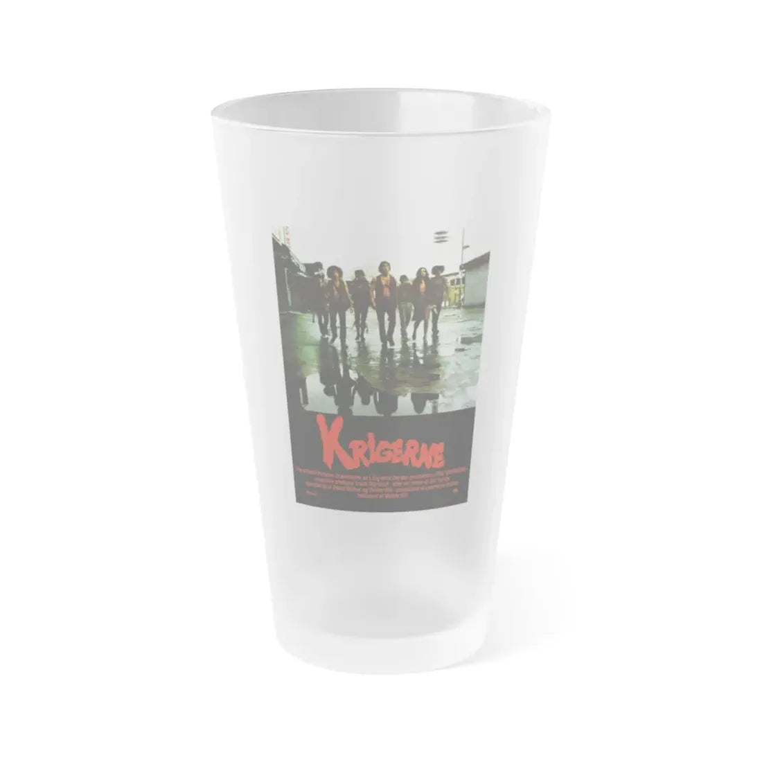 THE WARRIORS (DANISH) 1979 Movie Poster - Frosted Pint Glass 16oz 16oz Frosted - Go Mug Yourself