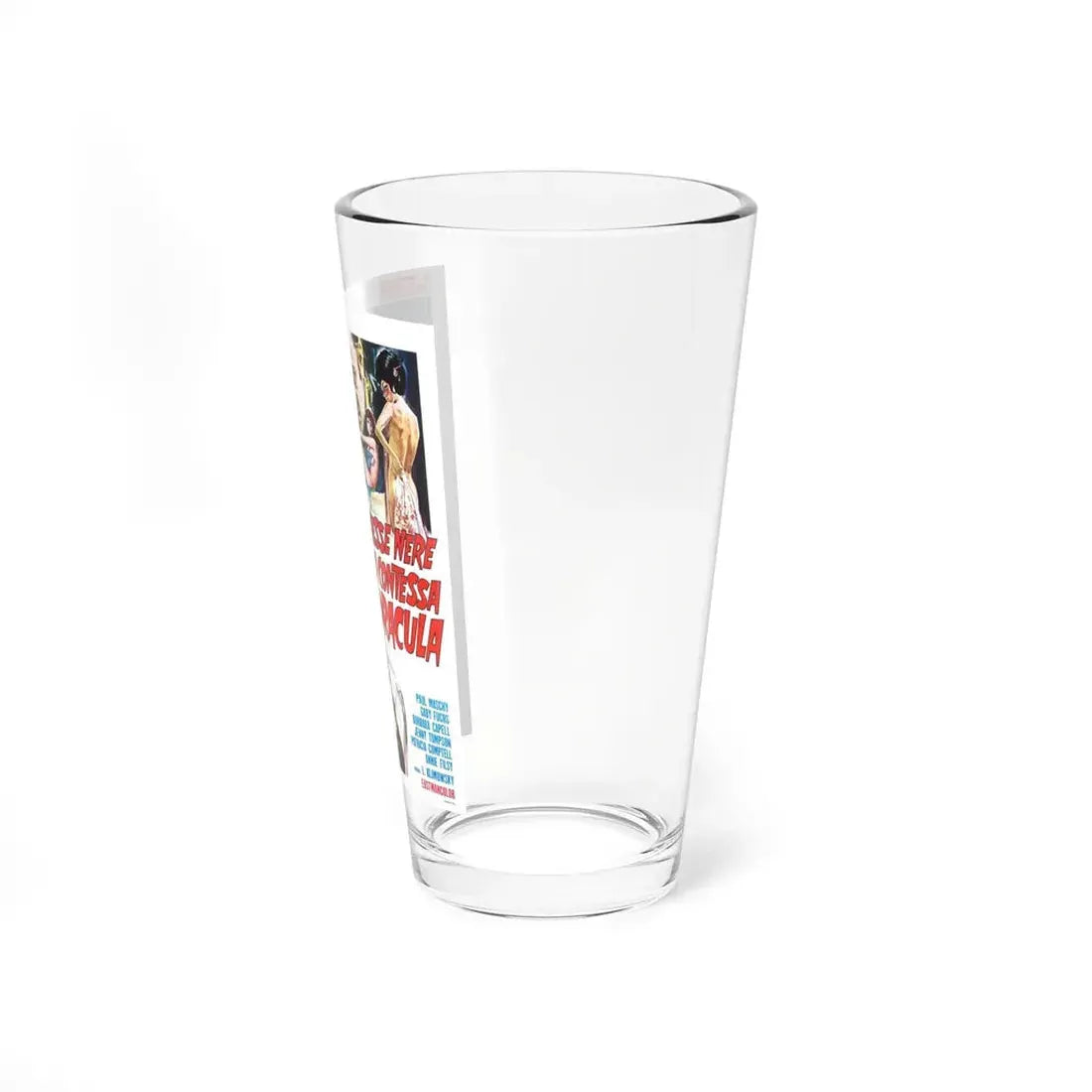 THE WEREWOLF VS THE VAMPIRE WOMAN (ITALIAN) 1971 Movie Poster - Pint Glass 16oz - Go Mug Yourself