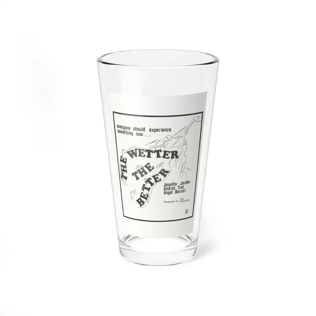 THE WETTER THE BETTER 1975 Movie Poster - Pint Glass 16oz 16oz - Go Mug Yourself