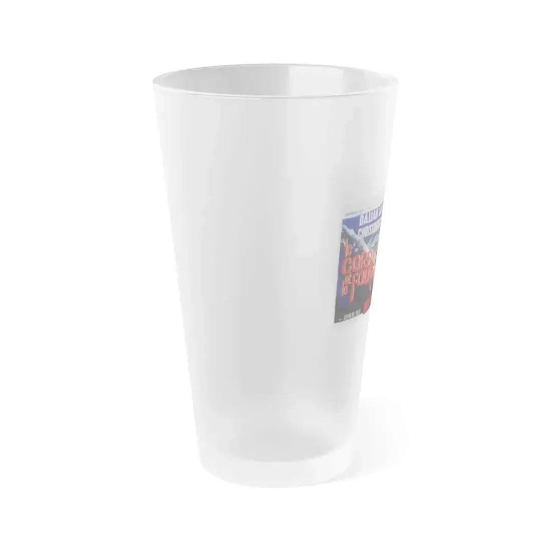 THE WHIP AND THE BODY (BELGIAN) 1963 Movie Poster - Frosted Pint Glass 16oz - Go Mug Yourself
