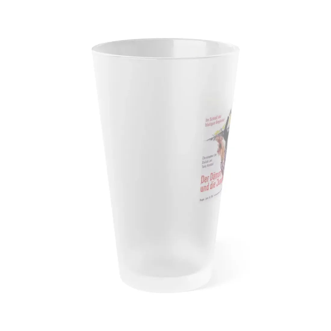 THE WHIP AND THE BODY (GERMAN) 1963 Movie Poster - Frosted Pint Glass 16oz - Go Mug Yourself