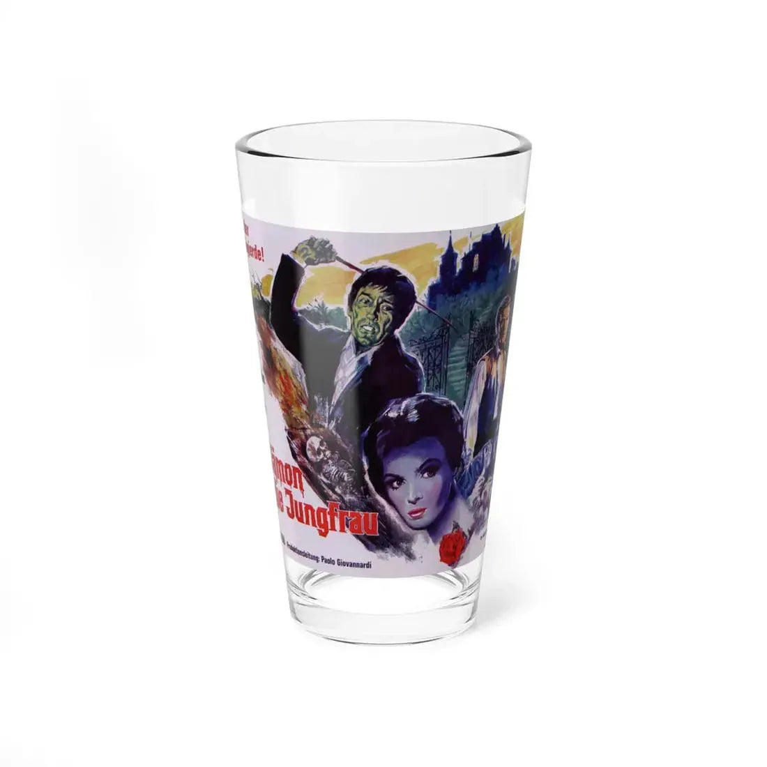 THE WHIP AND THE BODY (GERMAN) 1963 Movie Poster - Pint Glass 16oz 16oz - Go Mug Yourself