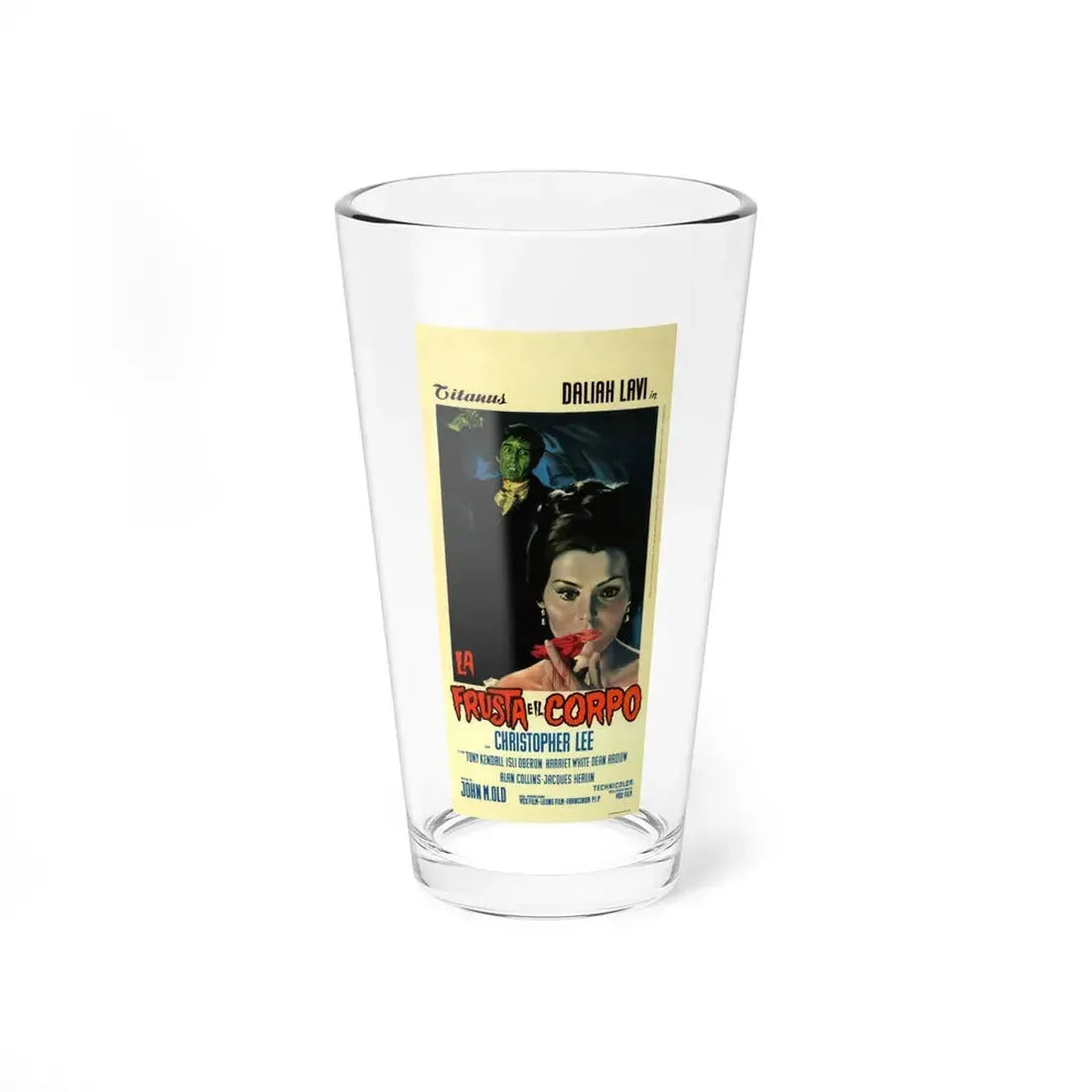 THE WHIP AND THE BODY (ITALIAN) 2 1963 Movie Poster - Pint Glass 16oz 16oz - Go Mug Yourself