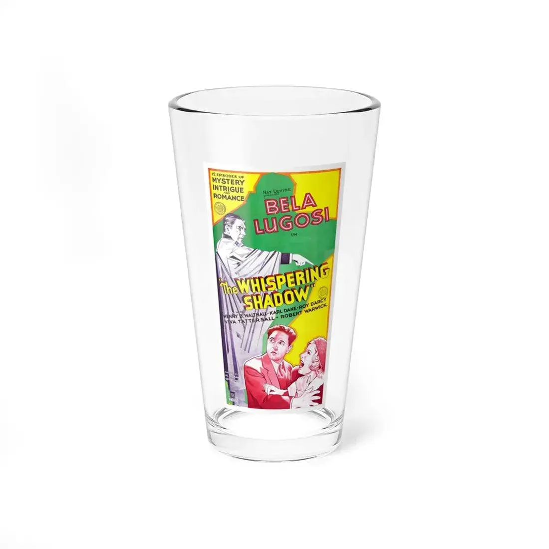 THE WHISPERING SHADOW 1933 Movie Poster - Pint Glass 16oz 16oz - Go Mug Yourself