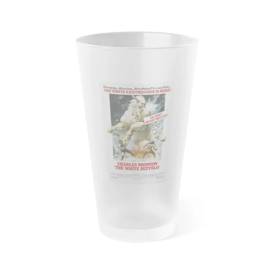 THE WHITE BUFFALO 1977 Movie Poster - Frosted Pint Glass 16oz 16oz Frosted - Go Mug Yourself