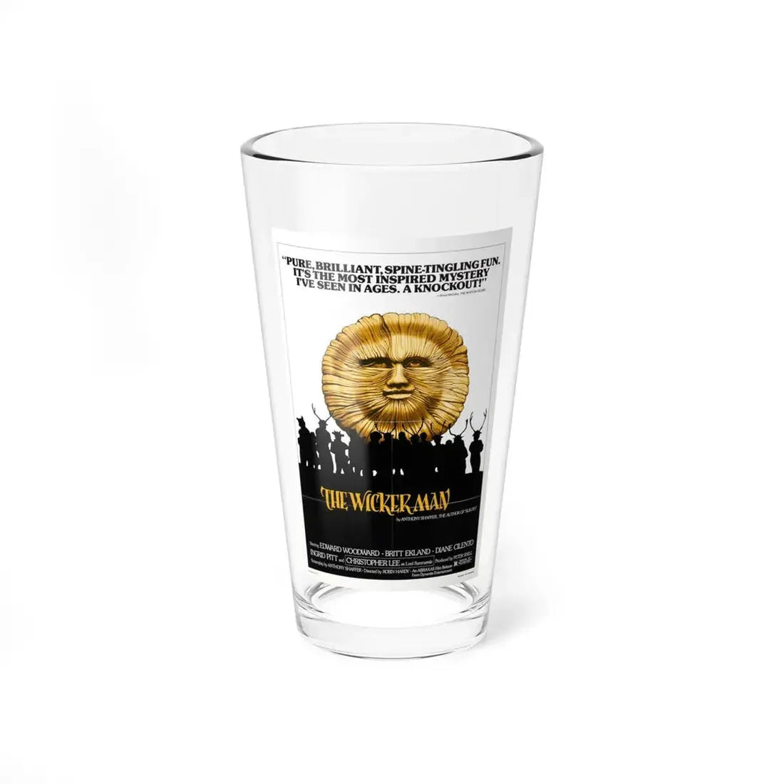 THE WICKER MAN (2) 1973 Movie Poster - Pint Glass 16oz 16oz - Go Mug Yourself