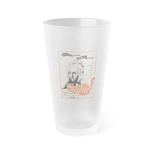 THE WILD PUSSYCAT 1969 Movie Poster - Frosted Pint Glass 16oz 16oz Frosted - Go Mug Yourself