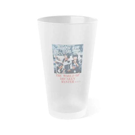 THE WORLD OF DRUNKEN MASTER 1979 Movie Poster - Frosted Pint Glass 16oz 16oz Frosted - Go Mug Yourself