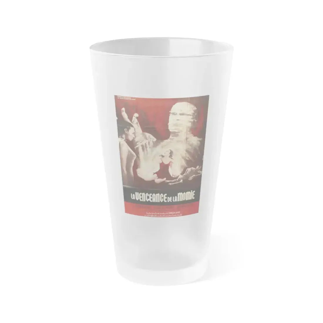 THE WRESTLING WOMEN VS THE AZTEC MUMMY 1964 Movie Poster - Frosted Pint Glass 16oz 16oz Frosted - Go Mug Yourself