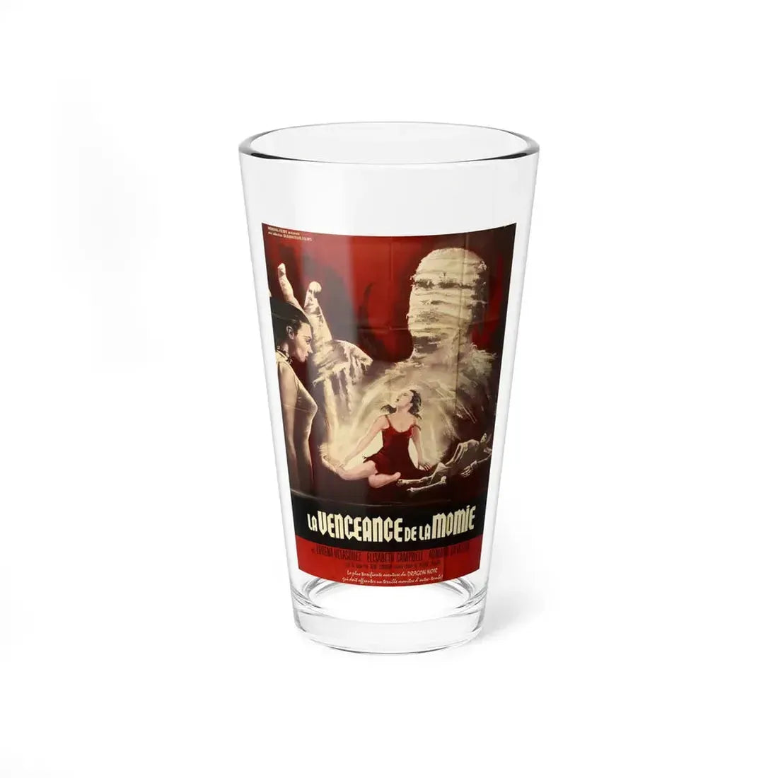 THE WRESTLING WOMEN VS THE AZTEC MUMMY 1964 Movie Poster - Pint Glass 16oz 16oz - Go Mug Yourself
