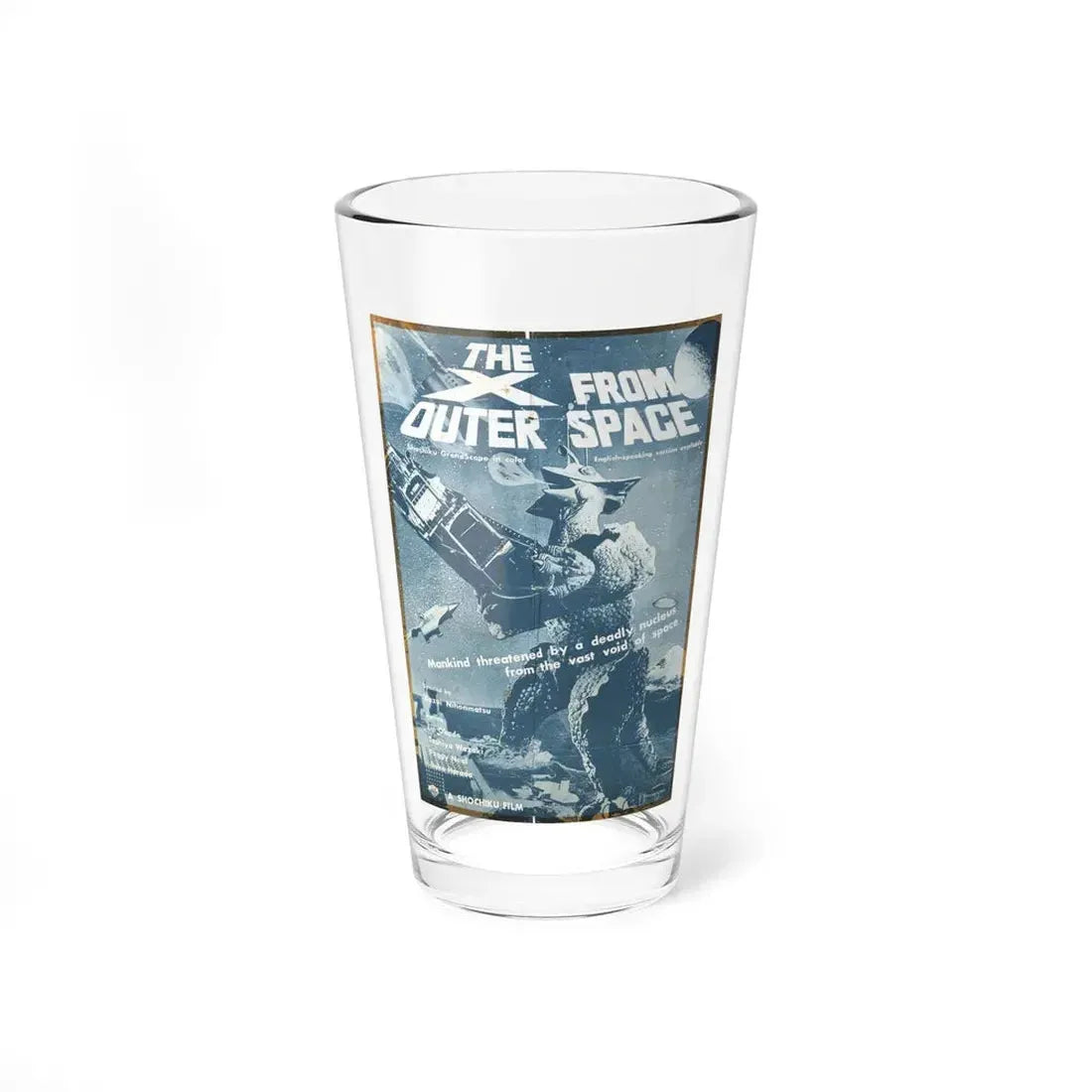 THE X FROM OUTER SPACE (2) 1967 Movie Poster - Pint Glass 16oz 16oz - Go Mug Yourself