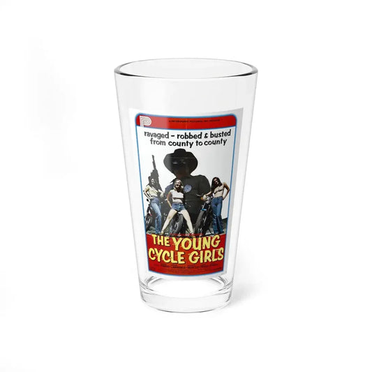 THE YOUNG CYCLE GIRLS 1978 Movie Poster - Pint Glass 16oz 16oz - Go Mug Yourself