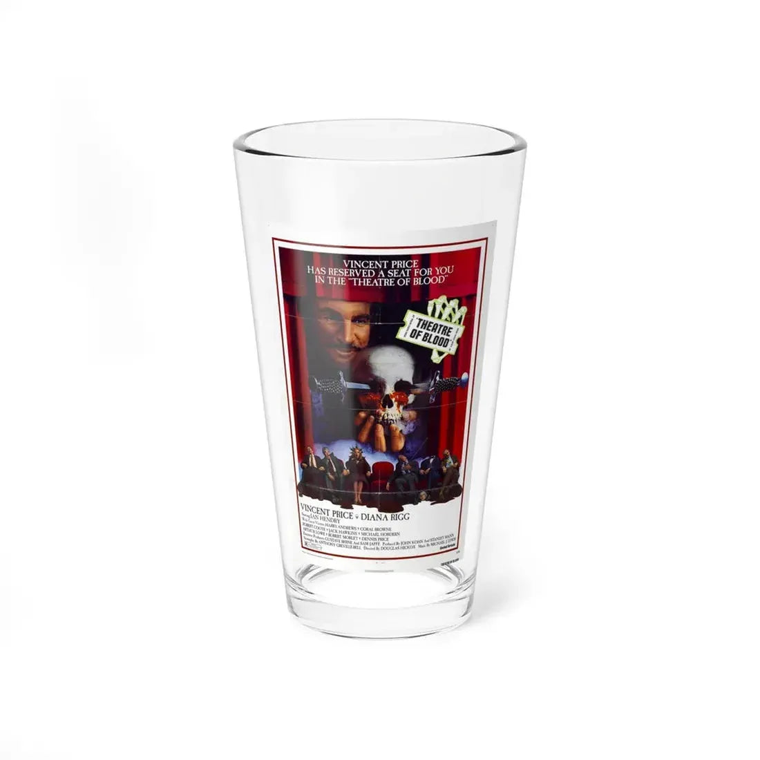 THEATRE OF BLOOD 1973 Movie Poster - Pint Glass 16oz 16oz - Go Mug Yourself