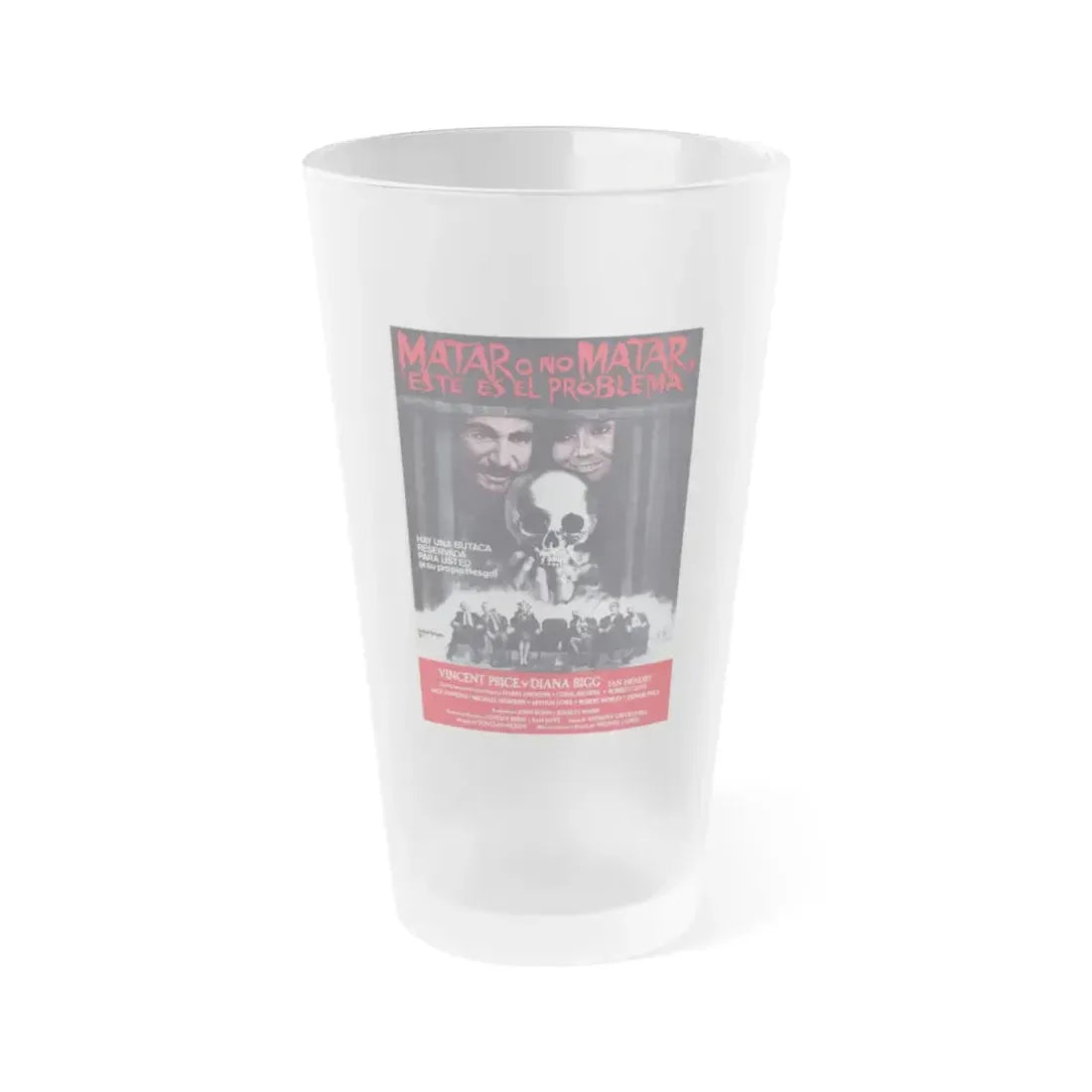 THEATRE OF BLOOD (2) 1973 Movie Poster - Frosted Pint Glass 16oz 16oz Frosted - Go Mug Yourself
