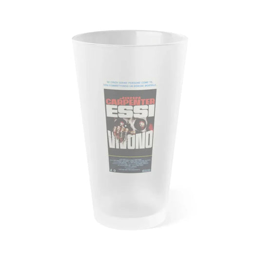THEY LIVE! (ITALIAN) 1988 Movie Poster - Frosted Pint Glass 16oz 16oz Frosted - Go Mug Yourself