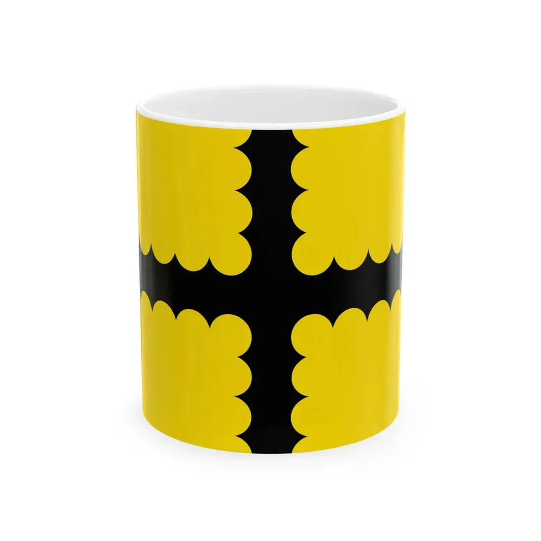 Thimister-Clermont vlag (Belgium) White Coffee Mug 11oz - Go Mug Yourself