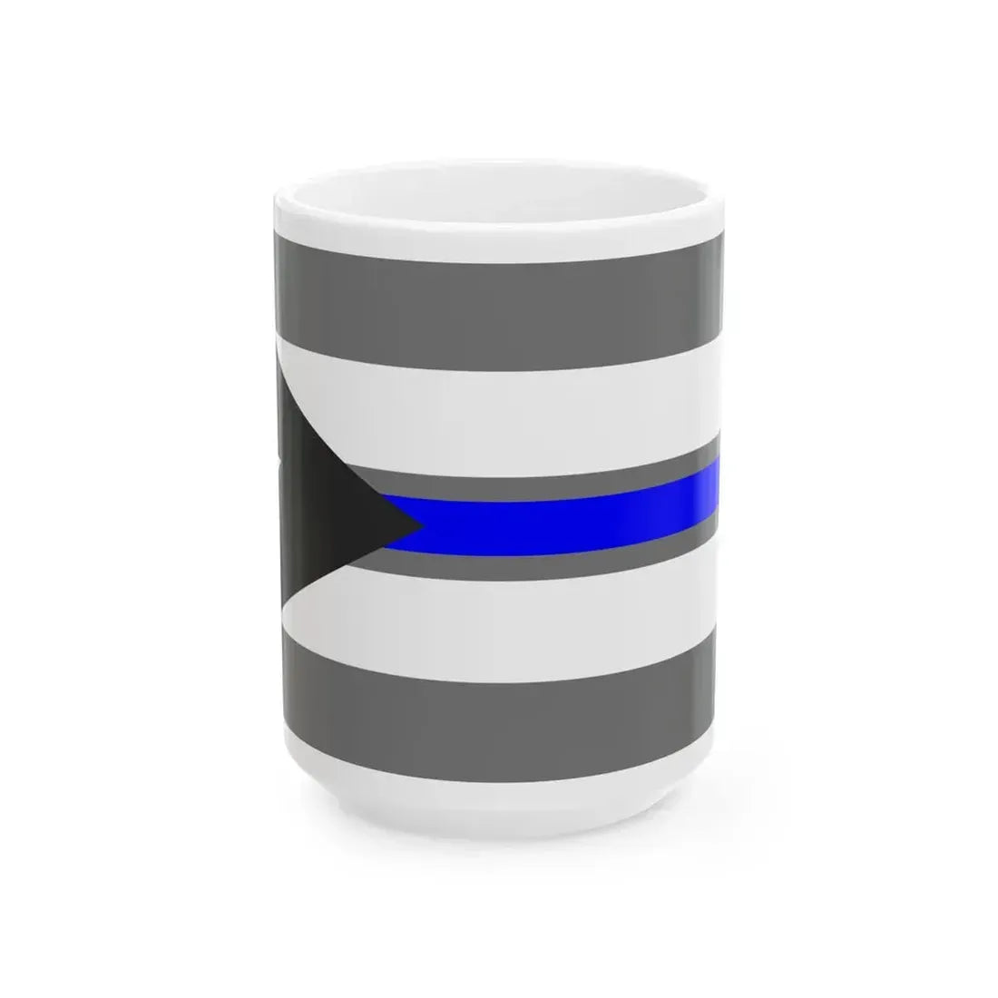Thin Blue Line Flag Cuba (Cuba) White Coffee Mug 15oz - Go Mug Yourself