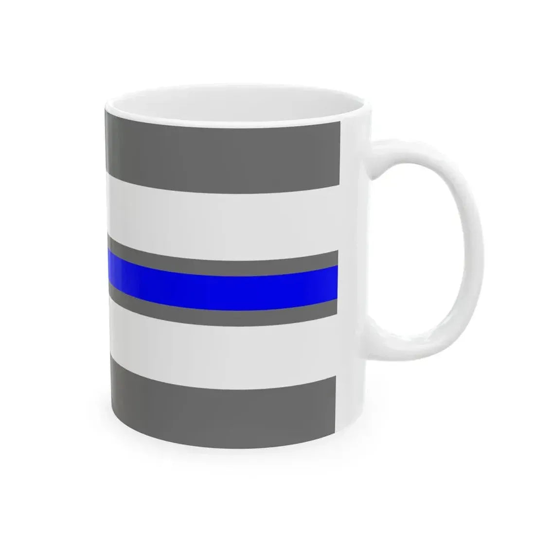 Thin Blue Line Flag Cuba (Cuba) White Coffee Mug - Go Mug Yourself