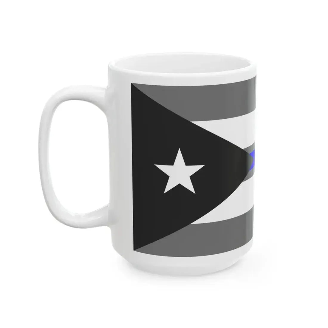 Thin Blue Line Flag Cuba (Cuba) White Coffee Mug - Go Mug Yourself
