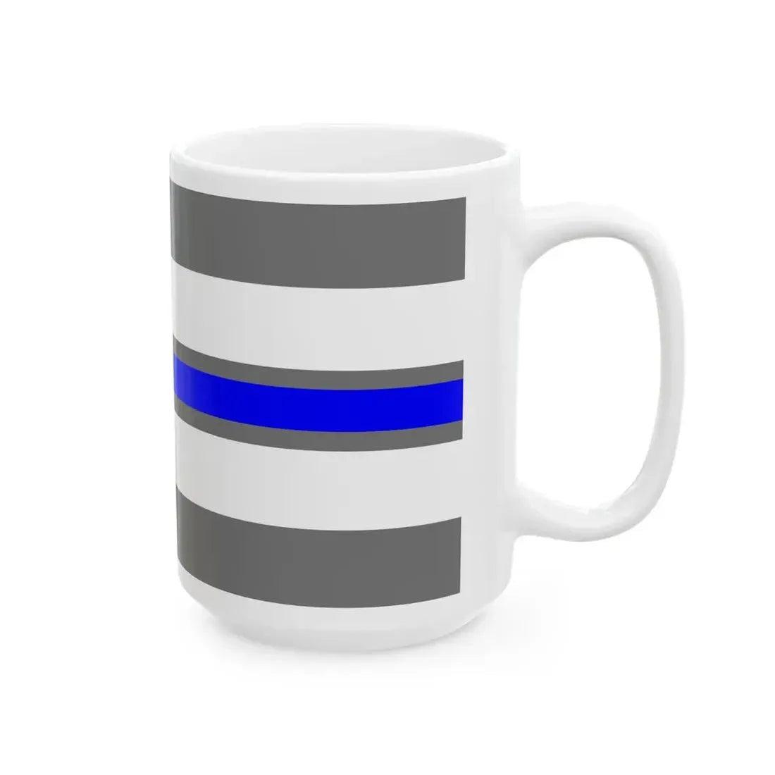 Thin Blue Line Flag Cuba (Cuba) White Coffee Mug - Go Mug Yourself