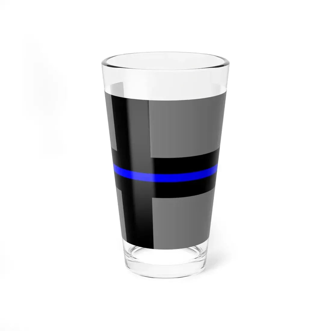 Thin Blue Line Flag Finland (Finland) Pint Glass 16oz 16oz - Go Mug Yourself