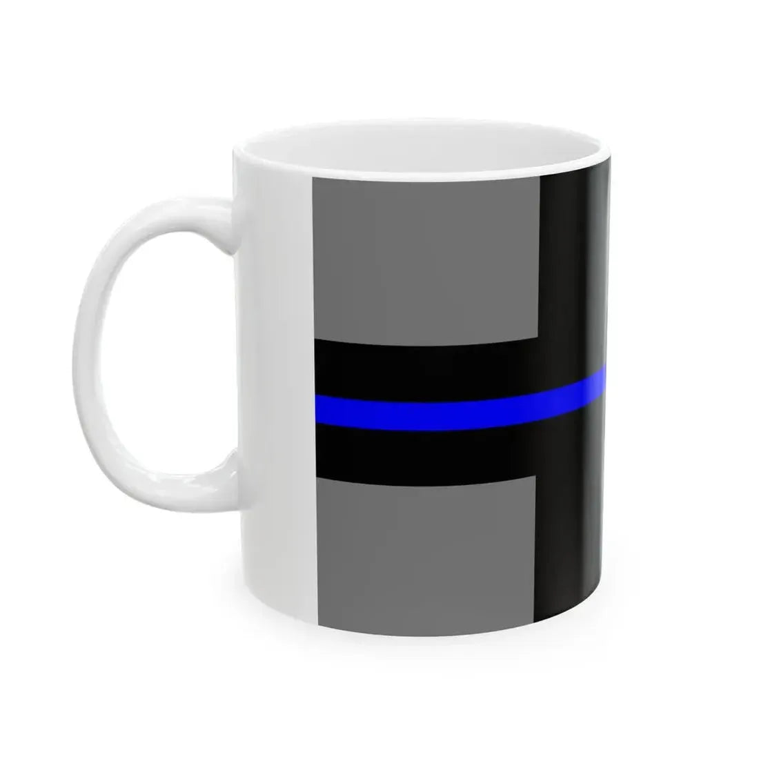 Thin Blue Line Flag Finland (Finland) White Coffee Mug - Go Mug Yourself