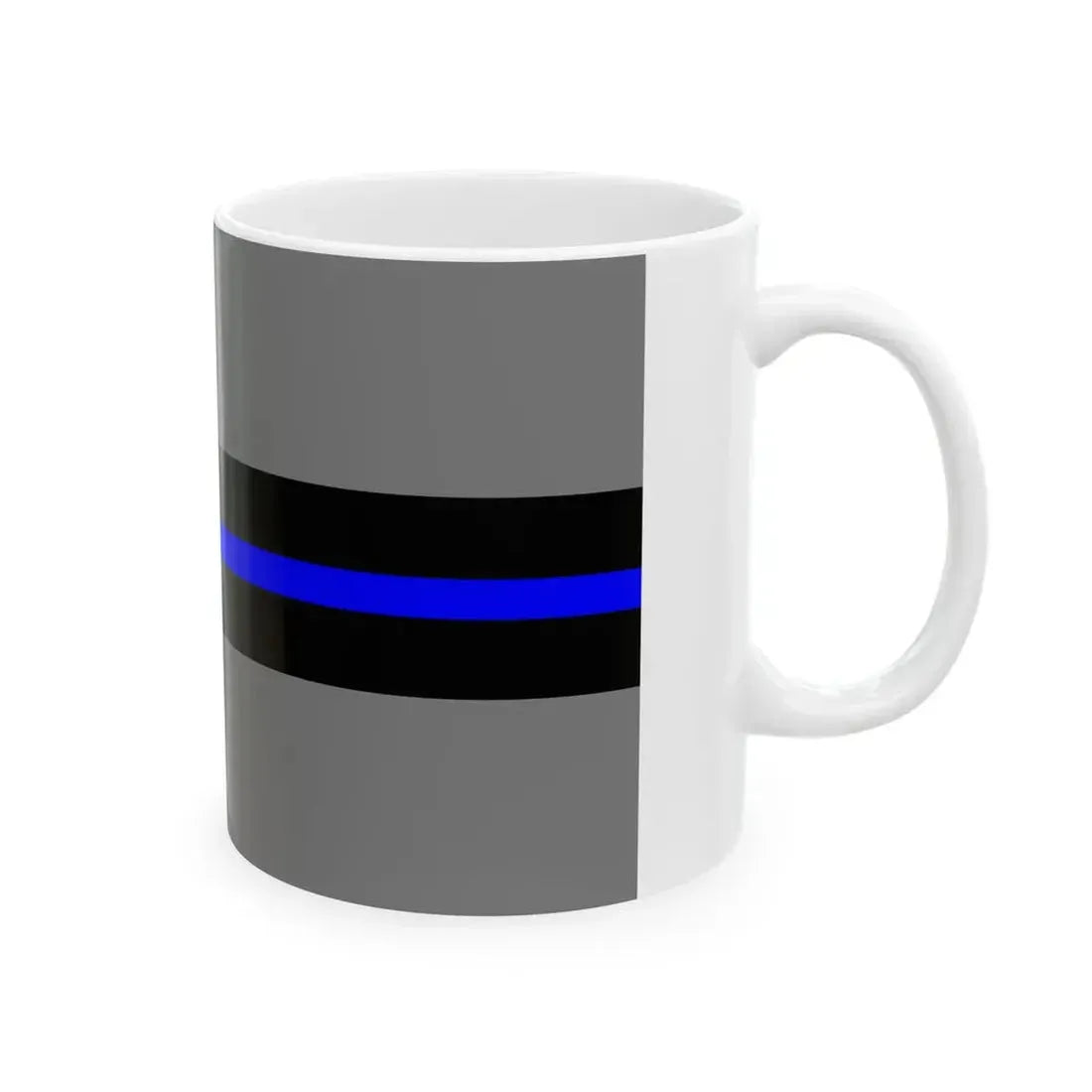 Thin Blue Line Flag Finland (Finland) White Coffee Mug - Go Mug Yourself