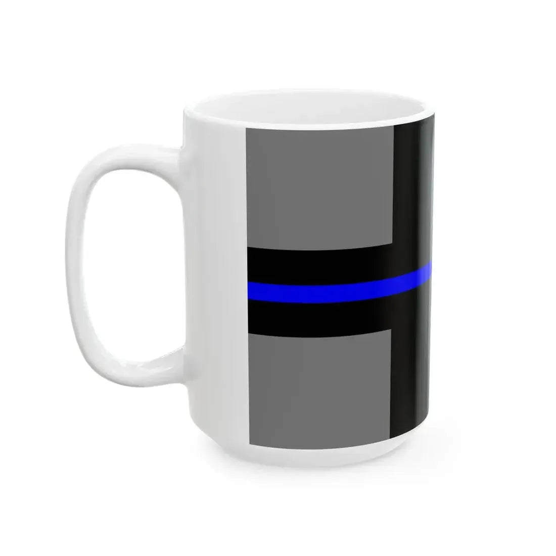 Thin Blue Line Flag Finland (Finland) White Coffee Mug - Go Mug Yourself