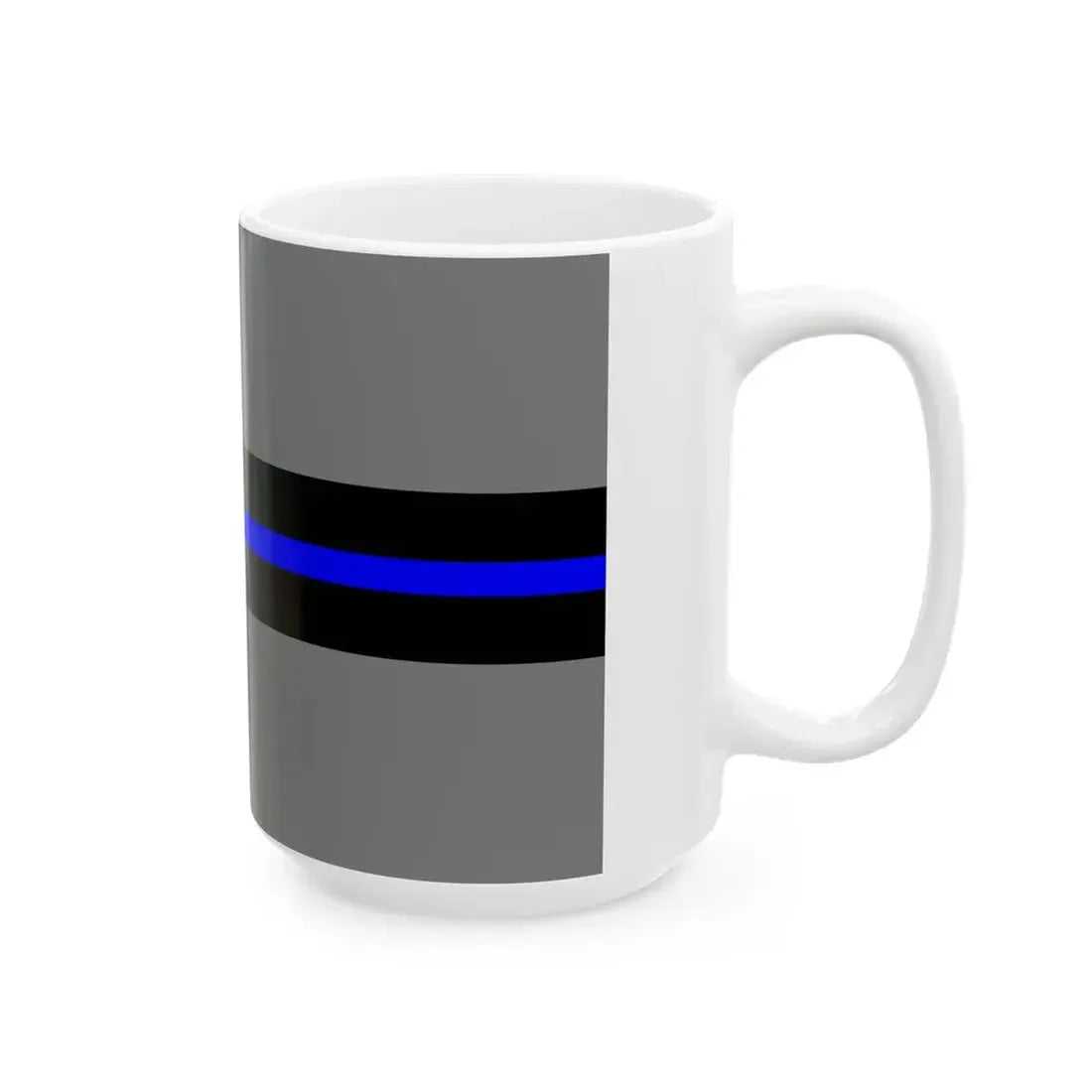 Thin Blue Line Flag Finland (Finland) White Coffee Mug - Go Mug Yourself