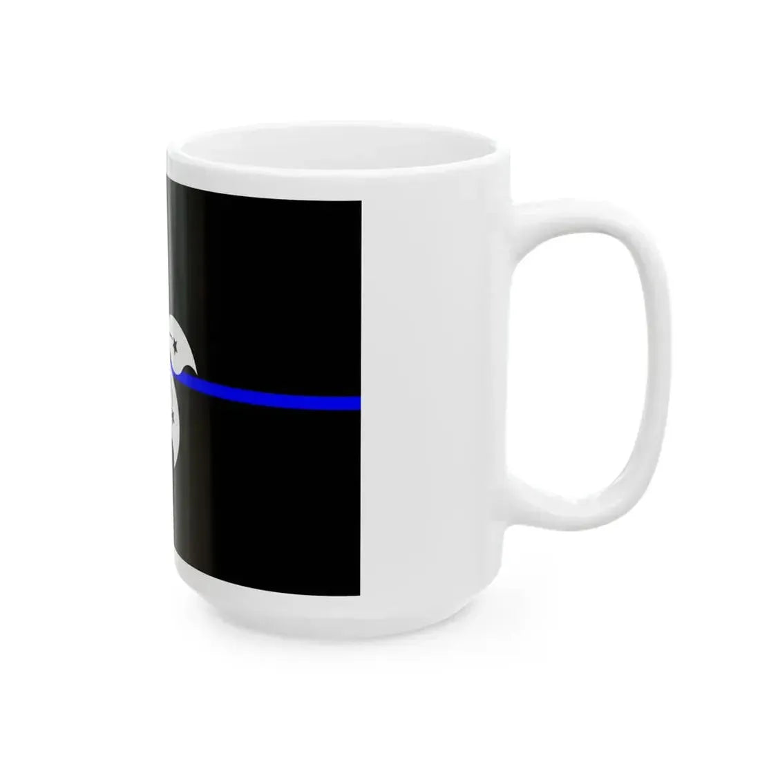 Thin Blue Line Flag Hong Kong (China) White Coffee Mug - Go Mug Yourself