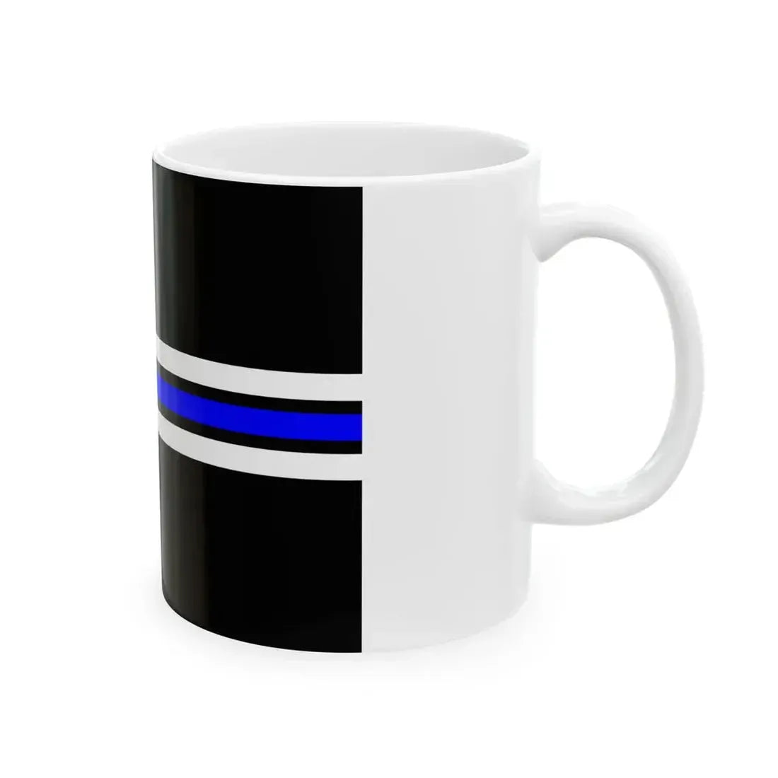 Thin Blue Line Flag Iceland (Iceland) White Coffee Mug - Go Mug Yourself