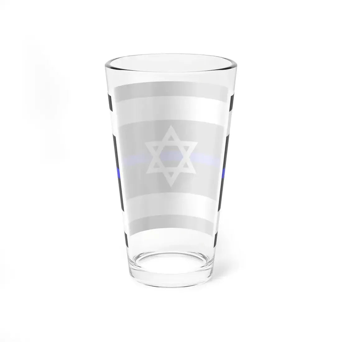 Thin Blue Line Flag Israel (Israel) Pint Glass 16oz - Go Mug Yourself