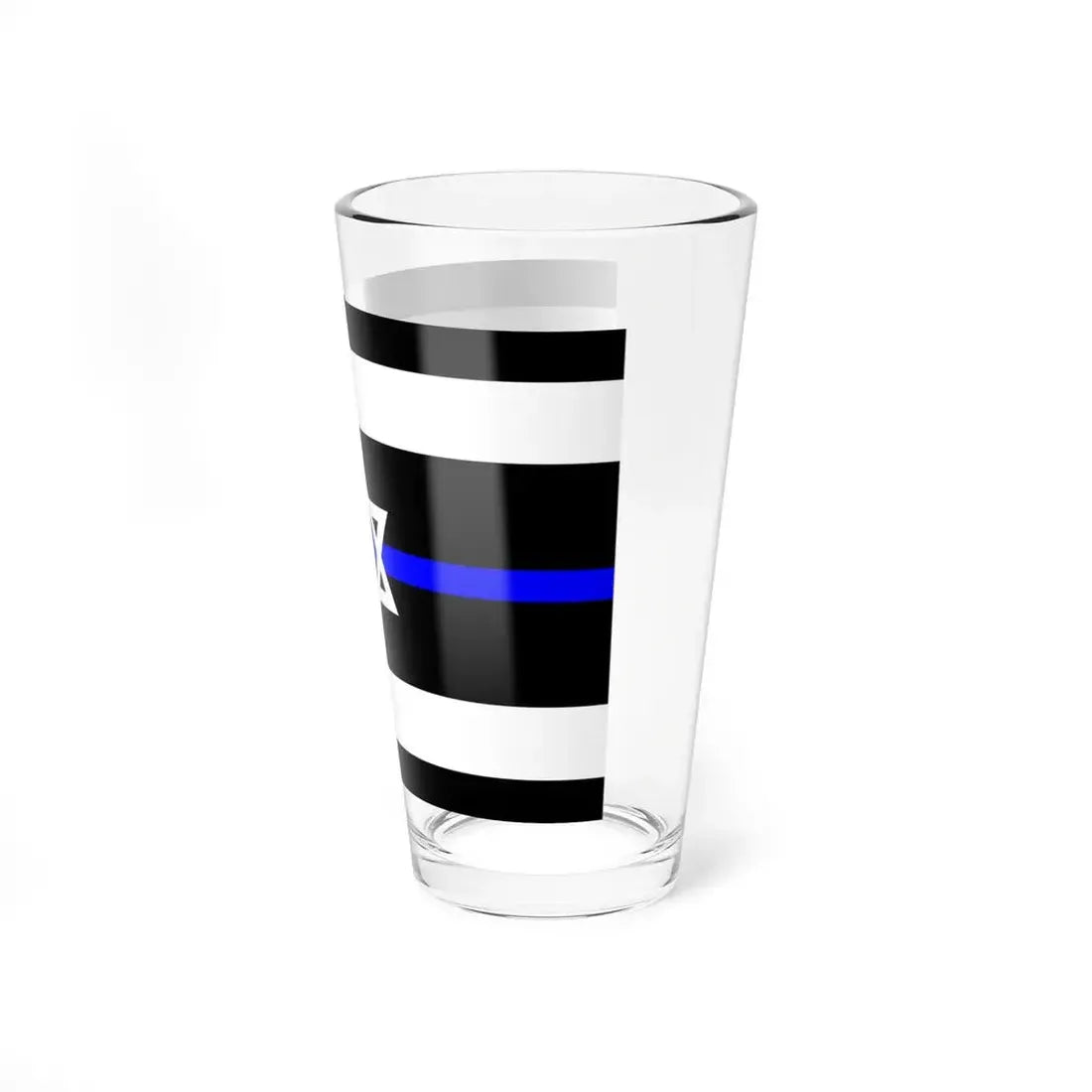 Thin Blue Line Flag Israel (Israel) Pint Glass 16oz - Go Mug Yourself