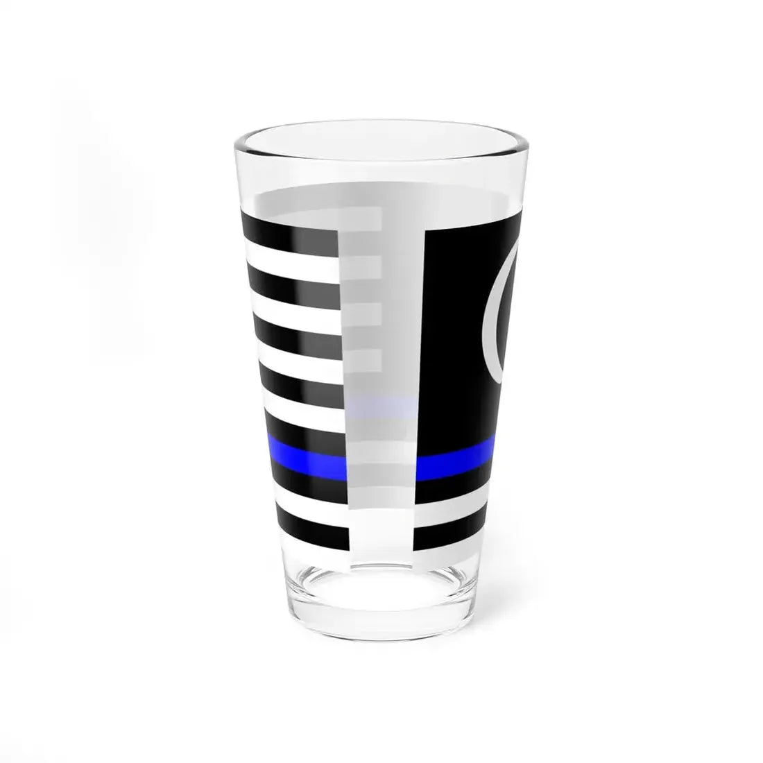Thin Blue Line Flag Malaysia (Malaysia) Pint Glass 16oz - Go Mug Yourself