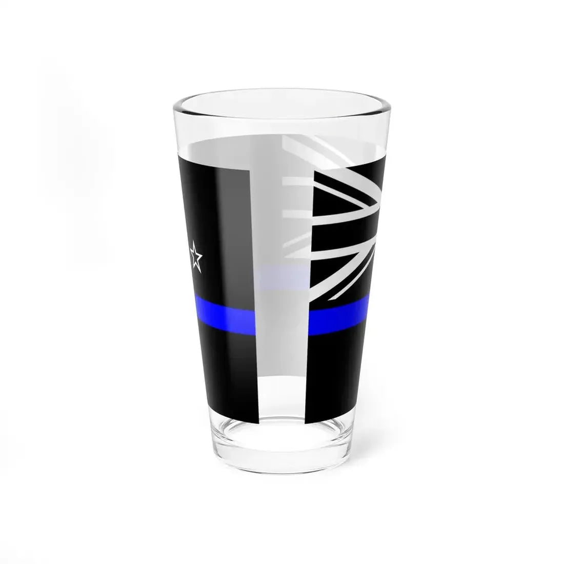 Thin Blue Line Flag New Zealand (New Zealand) Pint Glass 16oz - Go Mug Yourself