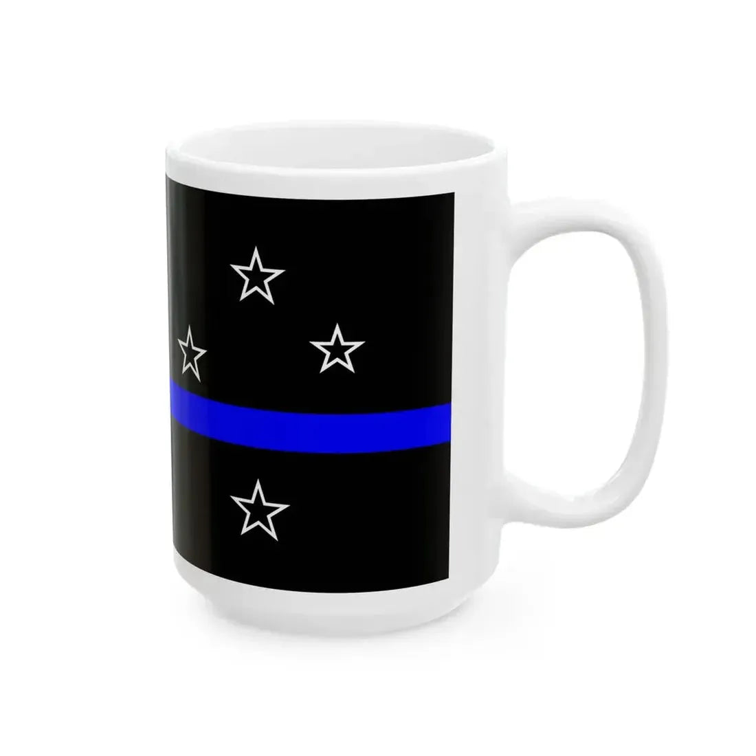 Thin Blue Line Flag New Zealand (New Zealand) White Coffee Mug - Go Mug Yourself